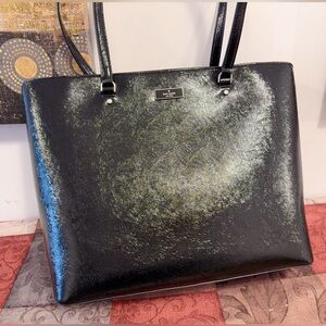 Kate Spade Bridget Crinkle Patent Large Tote NWT